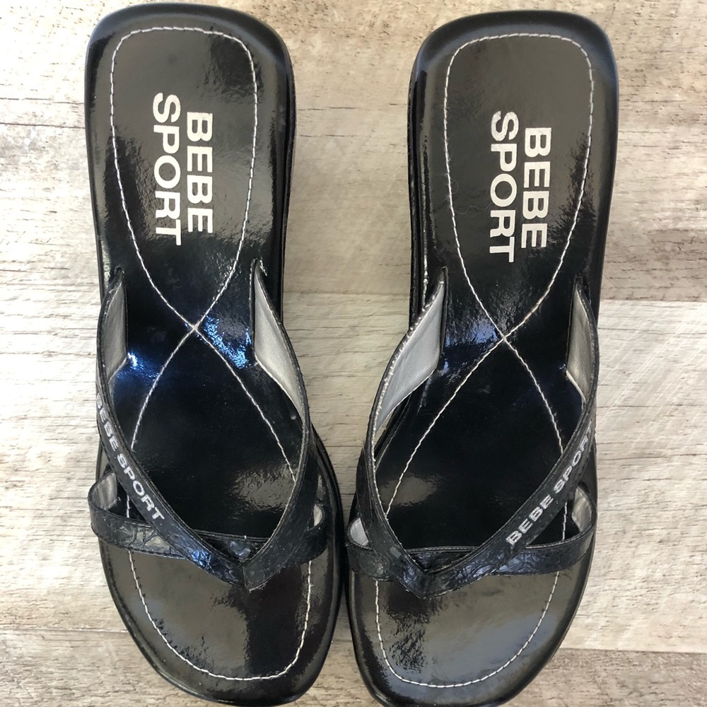 BEBE wedge sandals